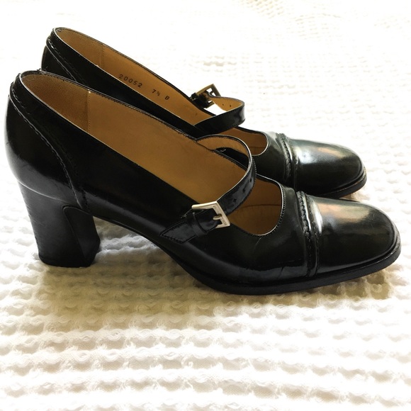 Bottega Veneta Shoes - Bottega Veneta Black Mary Jane Heels Size 7.5